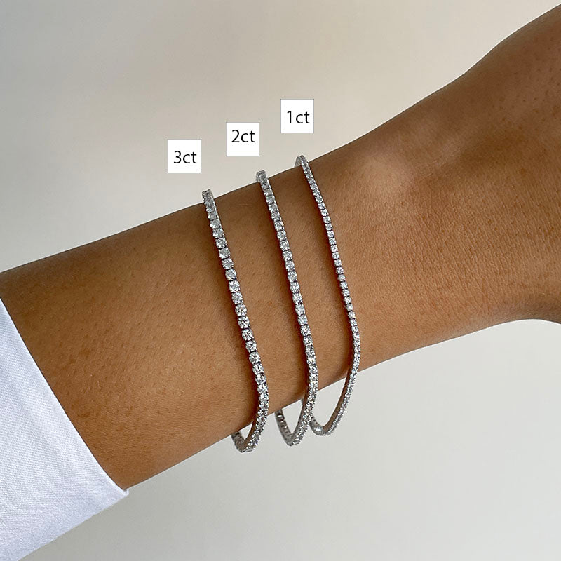 14K Lab Grown Diamond Tennis Bracelet | The DC Tennis