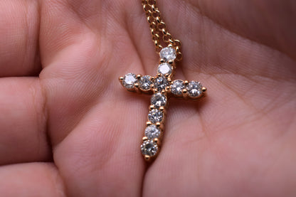 14K Lab Grown Diamond Cross | The DC Cross