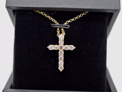 14K Lab Grown Diamond Cross | The DC Cross