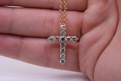 14K Lab Grown Diamond Cross | The DC Cross